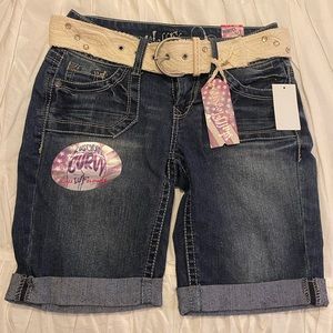 NWT Wallflower Jean Shorts